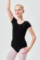 Produktbild: tanzmuster Body Ballettbody Sally aus weicher Baumwolle Kurzarm Trikot fürs Kinder Ballett