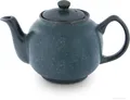 Produktbild: Bunzlauer Keramik 1L Teekanne / Kaffeekanne B=23,0cm, H=14,3cm, Dekor ZIELON