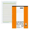 Produktbild: BRUNNEN Arbeitsblock Kieserblock gelocht DIN A4 liniert Lineatur 02, 1 Block