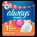 Produktbild: Always Wrappers Classic Normal (Größe 1) X10