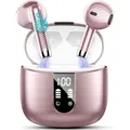 Produktbild: Bluetooth 5.3 In-Ear Kopfhörer mit 4 Mikrofonen, 48h Laufzeit, HiFi Bass Sound, ENC Noise Cancelling, IP7 wasserdicht, USB-C Ladecase