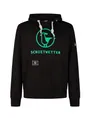 Produktbild: SCHIETWETTER Herren Hoodie Michael, Kapuzenpullover, Sweater, Kapuzenhoodie, Sweatshirt, warm, kuschelig, gemütlich Black/Neongreen M