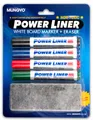 Produktbild: Whiteboard Marker Set 4 Farben + Reiniger, ungiftig