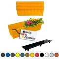 Produktbild: Blumenkasten Pflanzkasten 6er-Set Gelb Einsatz für Europaletten Balkonkasten