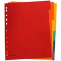 Produktbild: DONAU Register DIN A4+ Überbreite 6 rot, orange, gelb, grün, blau, lila...