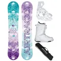 Produktbild: Airtracks Snowboard Damen Snowboard Set Akasha Zero Rocker »Mod. 25/26 (Damen Snowboard Set Akasha+Bindung Master W+Boots+Bag, 4 St., 4er-Pack) Boots 40 Strong W Atop | 150 cm