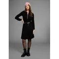 Produktbild: Jerseykleid BRUNO BANANI, Damen, Gr. 36, N-Gr, schwarz, Jersey, Obermaterial: 95% Viskose, 5% Elasthan, unifarben, figurumspielend kniefrei, Rundhals, Kleider Jerseykleid, mit tollem Reißverschluss-Detail - NEUE KOLLEKTION