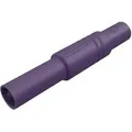 Produktbild: Sks Hirschmann - Las S G Sicherheits-lamellenstecker Stecker, Gerade Stift-ø: 4 Mm Violett 1 St.