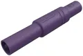 Produktbild: SKS Hirschmann LAS S G Sicherheits-Lamellenstecker Stecker, gerade Stift-Ø: 4mm Violett