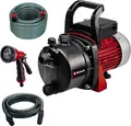 Produktbild: Einhell Gartenpumpen-Set GC-GP 6538 Set/I (650 W, max.3.6bar,3800L/h Fördermenge, Wassereinfüll-/-ablasschraube, inkl. 4m Saugschlauch + 20 m Gartenschlauch + Sprühpistole)