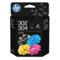 Produktbild: HP 302/304 Combo Pack - 2er-Pack - pigmentiertes Schwarz, Farbe (Cyan, Magenta, Gelb)