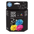 Produktbild: Original HP 302/304 Multipack für HP OfficeJet 3834 DeskJet 2130 4520 ENVY 5032