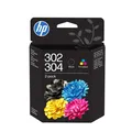 Produktbild: HP 302/304 Black/Tri-Color Original Ink Cartridge 2-Pack (B82L1AE)- Works DeskJe
