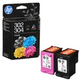 Produktbild: HP 302/304(B82L1AE) schwarz, color Druckerpatronen, 2er-Set