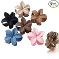 Produktbild: HAOYULUO 6 Stück Haarklammer Blume Haarclips Damen Bunt Blütenblatt Design