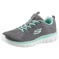 Produktbild: Skechers Graceful - Get Connected Sneaker Freizeitschuh, Halbschuh, Schnürschuh für die Maschinenwäsche geeignet grau 41 EU
