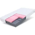Produktbild: Matratze 140x200 cm orthopädisch Kaltschaum HR-Schaum Visco Memory H3 H4 ca. 14 cm Höhe atmungsaktiv Bezug waschbar für Allergiker geeignet SELECT