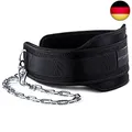 Produktbild: Fitgriff® Dip Gürtel mit Kette + 2 Karabiner, Dip Belt für Bodybuilding, Kr