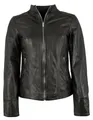 Produktbild: Jilani - Damen Echtleder Lederjacke Lammnappa schwarz Größe 36