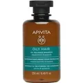 Produktbild: Apivita Oil Balance Shampoo Tiefenreinigungsshampoo für fettige Kopfhaut 250 ml