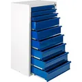 Produktbild: ADB Schubladenschrank 24772, aus Metall, 9 Schübe, blau / lichtgrau (B/H/T) 70 x 120 x 44cm