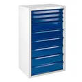 Produktbild: ADB Schubladenschrank Mammut, mit 9 Schubladen, Werkzeugschrank 9 Schübe, aus Metall, für die Werkstatt als Materialschrank, Komplett vormontiert, abschließbar, 70x43,5x120 cm, Hergestellt in der EU