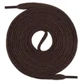 Produktbild: Schnürsenkel flach 7mm Baumwolle – Dunkelbraun 70cm – Ersatz Schuhband Sneake...