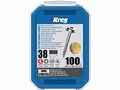 Produktbild: Vis zinc KREG 38 mm avec filetage grossier - Boite de 100 vis - SML-C150-100-INT