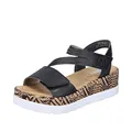 Produktbild: Rieker Damen Sandalen V3964-01 schwarz Gr. 40
