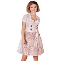 Produktbild: Krüger Madl Dirndl Dirndl 'Lia' mit Spitzenschürze 415767, Rose 50cm rosa 38
