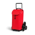 Produktbild: Einkaufstrolley 52L 30kg Rot  Gimi Tris Urban Treppensteiger Caddie  6 Räder