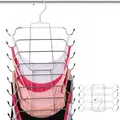 Produktbild: 8-stufiger Kleiderbügel, Klappbarer Kleiderbügel rutschfeste, Tank-Top-Kleiderbügels, Kleiderbügels Platzsparende Schrank Organizer, Folding Metall für je 8 Hosen
