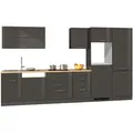 Produktbild: Küchenblock ROM - grau Hochglanz - 360 cm