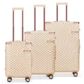 Produktbild: HOMELUX Hartschalenkoffer Reisekoffer-Set Koffer-Set Trolley-Set 3 Stk. ABS 1003 Beige