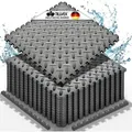 Produktbild: tillvex® Pool Bodenschutzmatte Anthrazit - 60 Stück | Unterlegmatte für Pool & Planschbecken | Poolmatte Bodenmatte Outdoor | Poolunterlage Bode...