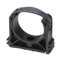 Produktbild: 10x PVC Rohrschellen 50mm I Rohrklemme mit Verschlussbügel und Schraubloch I ...