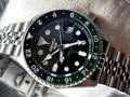 Produktbild: Seiko 5 Sports SSK035K1 Automat GMT Herren Armbanduhr Edelstahl Grün Neu