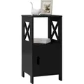 Produktbild: Woltu Nachttisch, Schwarz, Holzwerkstoff, 1 Fächer, Rechteckig, eckig, 30x60x30 cm, Schlafzimmer, Nachttische