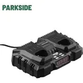 Produktbild: PARKSIDE® 12 V / 2 x 4,5 A Doppel-Ladegerät »PDSLK 12 B2«, ohne Akkus