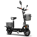 Produktbild: Rolektro, E-Joy 20, Schwarz, faltbarer E-Scooter mit Straßenzulassung