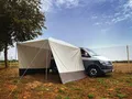 Produktbild: Reimo Mauritius Premium Sonnenvordach, 260x300x190cm, hellgrau