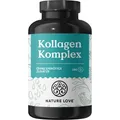 Produktbild: NATURE LOVE® Kollagen Komplex – 180 Kapseln mit Hyaluron, Biotin, Zink, Selen, Vitamin C & Silicium