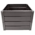 Produktbild: KHW | Hochwertiges Hochbeet | Demeter M | platzsparend | 82 × 82 × 61 cm - 336 Liter | ideal für Urbane Gärten | nachhaltiges Gärtnern | fördert