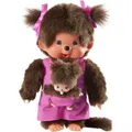 Produktbild: Sekiguchi 236200 - Monchhichi Mutter mit Baby Pink Kleid ca. 20 cm, NEU OVP