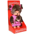 Produktbild: Sekiguchi Monchhichi Mutter mit Baby im pinken Kleidchen