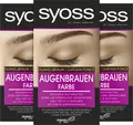 Produktbild: Syoss Augenbrauen Kit Augenbrauenfarbe 4-1 Dunkelbraun Stufe 3, 3x 17 ml