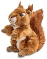 Produktbild: Uni-Toys Kuscheltier Eichhörnchen, sitzend - 17 cm (Höhe) - Plüsch-Hörnchen - Plüschtier, zu 100 % recyceltes Füllmaterial