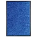 Produktbild: vidaXL Fußmatte Waschbar Schmutzfangmatte Türmatte Fußabtreter Schmutzmatte Schmutzfangläufer Sauberlaufmatte Innen Außen Blau 40x60cm