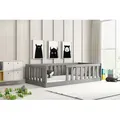 Produktbild: Interbeds Bodenbett Kinderbett Montessori 160x80cm Einzelbett Bett für Jungen und Mädchen - Grau