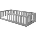 Produktbild: Interbeds Bodenbett, Grau, Holz, Rechteckig, 80x160 cm, Kinder- & Jugendzimmer, Kindermöbel, Kinderbetten, Kindereinzelbetten
